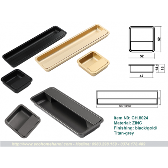 Tay nắm âm phong cách hiện đại CH8024